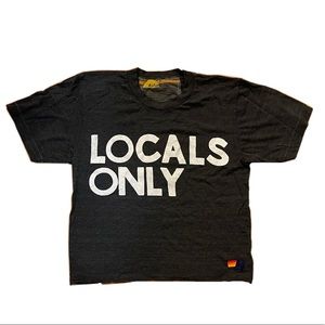Super cute Aviator Nation Locals Only cropped tee